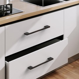 9BUILD 10 Pack Oil Rubbed Bronze Cabinet Pulls 5 Inch Cabinet Handles Kitchen Cabinet Hardware Kitchen Handles for Cabinets Bronze Dresser Pulls Drawer Handle