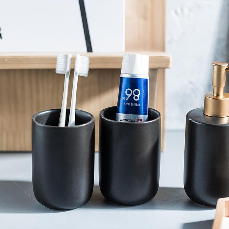 Accesorios de baño gris – Set de 4 piezas PATOFIN