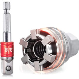 KEWAYO Universal Adjustable Socket Spanner Super Socket Wrench Fits Standard 10-19 mm, Metric 3/8-3/4 Inch Ratchet Wrench for Men Tools Gifts