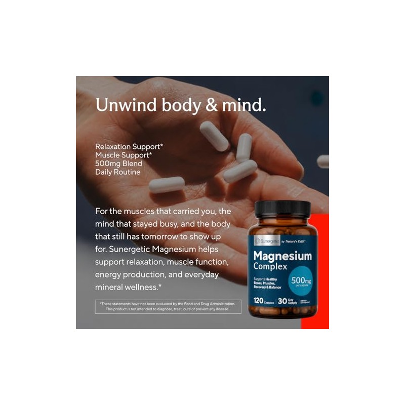 Premium Magnesium Citrate Capsules - Powerful 500mg Magnesium Oxide &