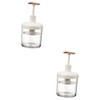 Housoutil 2pcs Foaming Bubbler Bottle for Face Wash and Shampoo