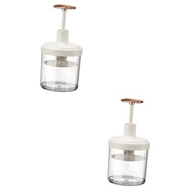 Housoutil 2pcs Foaming Bubbler Bottle for Face Wash and Shampoo Convenient Soap Maker Tool Easy to Use Stylish Design Grey- for Cleansers Lotions and Shaving Creams