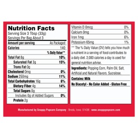 Snappy Kettle Corn Microwave Popcorn, 3.5 oz, 48 Pack