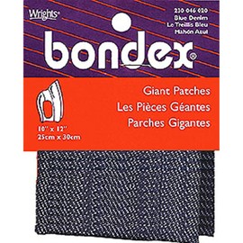 Bondex Iron-On Fabric 10"X12"-Denim