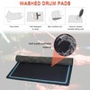 Drum Rug, 4 x 5 Ft Drum Mat with Non-Slip