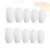 Healvian 24 Pack Ballet Style Fake Nails Matte Nail Tips