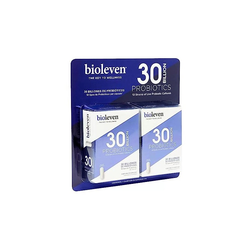 Bioleven 2 Pack Probióticos 30 Billones