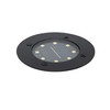 Qazqa - Modern Floor Spotlight Black Including LED IP65 Solar