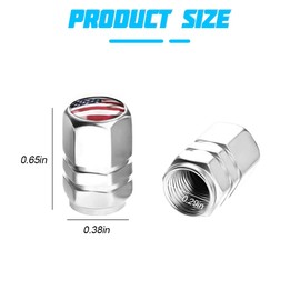 Mandark Car Tire Valve Stem Caps, 12PCS Aluminum Corrosion Resistant Wheel Air Pressure Stem Cover Set, Dustproof Automotive Tyre Accessories, Universal for Truck, Motorcycle, SUV(Silver/Style C)