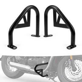 Engine Guard for Bonneville, PSLER Crash Engine Guard Body Side Bumper Rail Fence Protector for Bonneville T100 T120 Thruxton 1200 R Street Twin 2016-2019 Bobber Street Cup 2017-2019