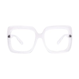 OCCI CHIARI Oversized Reading Glasses 2.25 Womens Trendy Large Readers 1.0 1.5 2.0 2.5 3.0 3.5 1.25 1.75 2.25 2.75 4.0 (Transparent, 2.25)