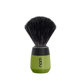 nom Max Vegan Black Fibre Shaving Brush, Olive, MAX21OL