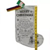Simply Holiday Christmas Stocking Color Your Own Canvas Fabric Stocking