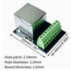 4PCS RJ45 Ethernet Single Female Terminal Connector Breakout Board, 2.54mm