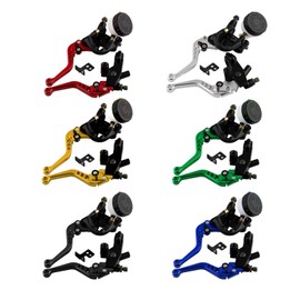 Shkalacar Universal Modified CNC Brake Top Pump, 7/8 22 mm Brake Bleeder, Adjustable Horn Clutch Assembly Suitable for Sports Bikes, Street Bikes with 7/8 Inch Standard Handlebars, Random Colour