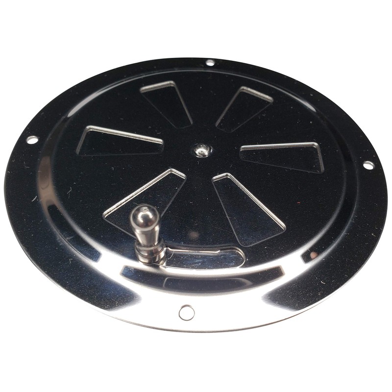 4" BBQ Smoker Air Vent (Stainless Steel) - Pinwheel Grill