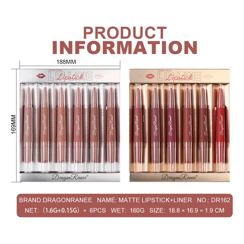 Traje De Lápiz Labial De Doble Cabeza, Impermeable