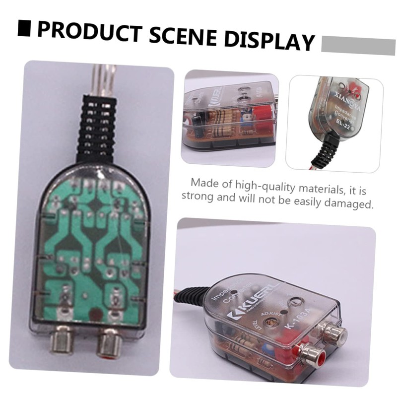 CIYODO 2pcs Vehicle Audio Converter High to Low Frequency Audio