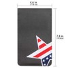 Craftsman Golf Leather USA Flag Star Gray Scorecard Holder Yardage