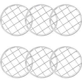 DGBRSM 6pcs Mason Jar Frog Lid Insert for Fixing Flower Arrangement Plants Fixation Home Office Vase Decoration Accessories, Silver