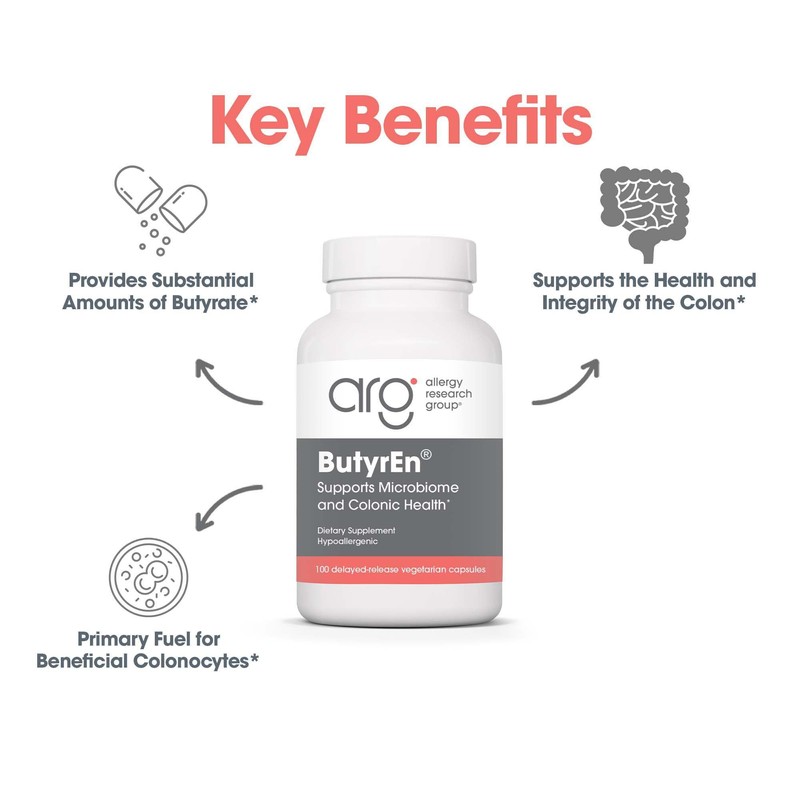 Allergy Research Group ButyrEn - Butyrate Gut Health Supplement for
