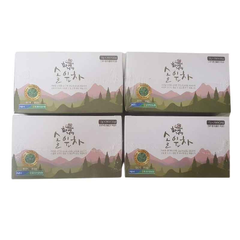 Organic Seasonal Pine Needle Tea (4 Box (100Tea Bag))