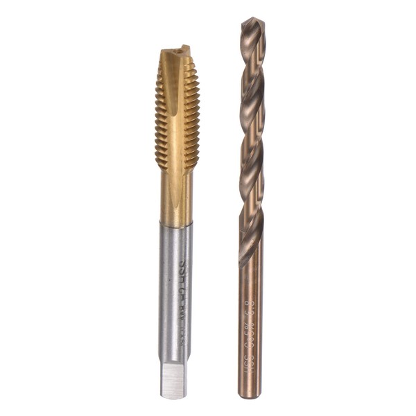 uxcell M8 x 1.25 Spiral Point Thread Tap and 6.8mm