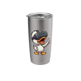 Duck VR Gaming Virtual Reality Nerd Stainless Steel Insulated Tumbler