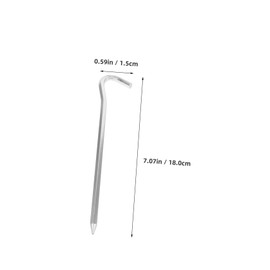 Parliky Ground Stakes for Tents 10 Pack Metal Camping Spikes Anchors for Yard Garden and Outdoor Events