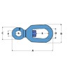 8MM Galvanised Chain Anchor Swivel - 5/16" Marine Mooring Boat
