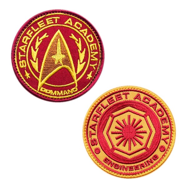 2 Pieces Compatible with Star Trek Embroidered Tactical Patch, Space