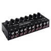LYNEPAUAIO B066 Mini Stereo 8 Channel Passive Mixer RCA Portable