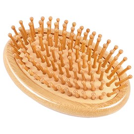 Wooden Massage Comb, Bamboo Scalp Massager, Wooden Hair Brush, Scalp Brush Without Handle, Round Portable Bamboo Comb, Antistatic Air Cushion Comb, Brush Comb, Mini Hair Brush
