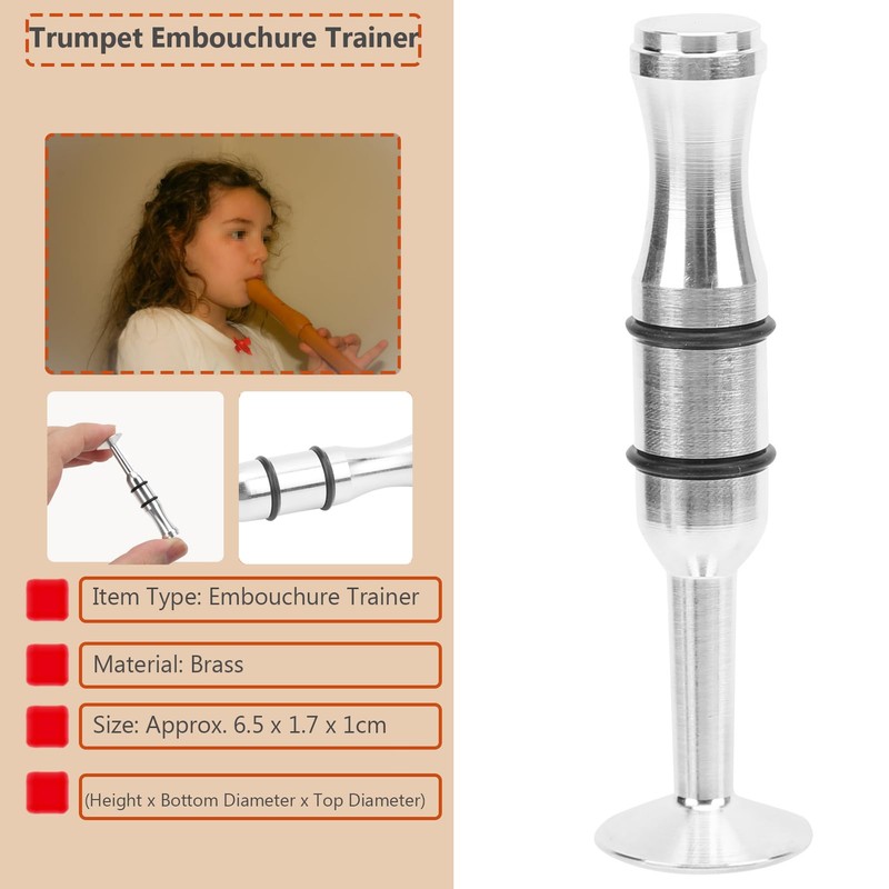 Approach Training Device, Brass Approach Trainer for Trumpet, Trombone, French
