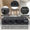 Pyle 4 Channel High Power Stereo Speaker Selector with Volume