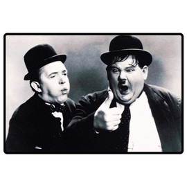 Ontrada Laurel & Hardy Dick & Doof Wooden Sign 12 x 18 cm