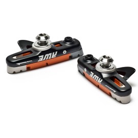 AWE® Black Cassette Road Brake Blocks Grey/Orange/White 55mm