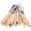18Pcs Artist Palette Knife Oil Painting Gouache Scraper Wooden Handle