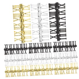 SEWACC 12 pcs Roman Numerals DIY Clock Numbers Classic Wall Clock Replacement Numerals for Decor and Repair