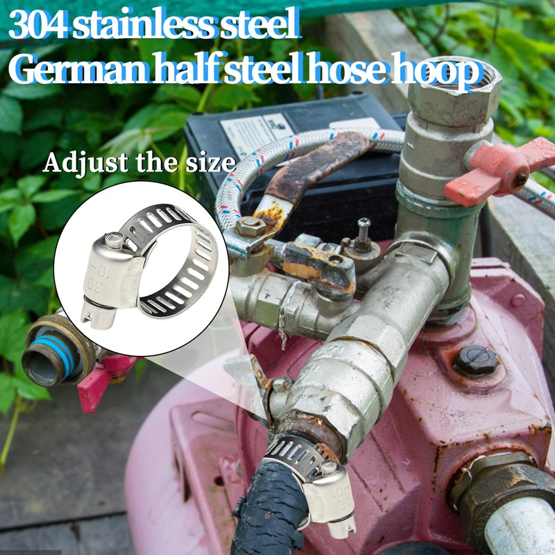 8mm Gas Hose Clips for Connections Gas Pipe, 10 Pcs