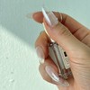 Transparent extension glitter handmade nail tips - 4. Transparent almond