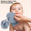Unnivoll Muslin Baby Washcloths 6 Pack, 100% Cotton Burp Cloths