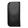 Calabria Eye Glasses Case Soft Black Vertical Pocket Clip Men/Women