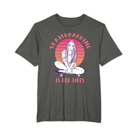 Regalo di skateboard per ragazze Maglietta