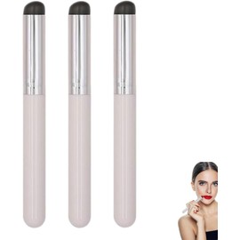 Pincel de labios de silicona, aplicador de maquillaje de labios reutilizable de 3 piezas, pincel de maquillaje de silicona, aplicador de bálsamo labial de silicona, herramienta multifuncional