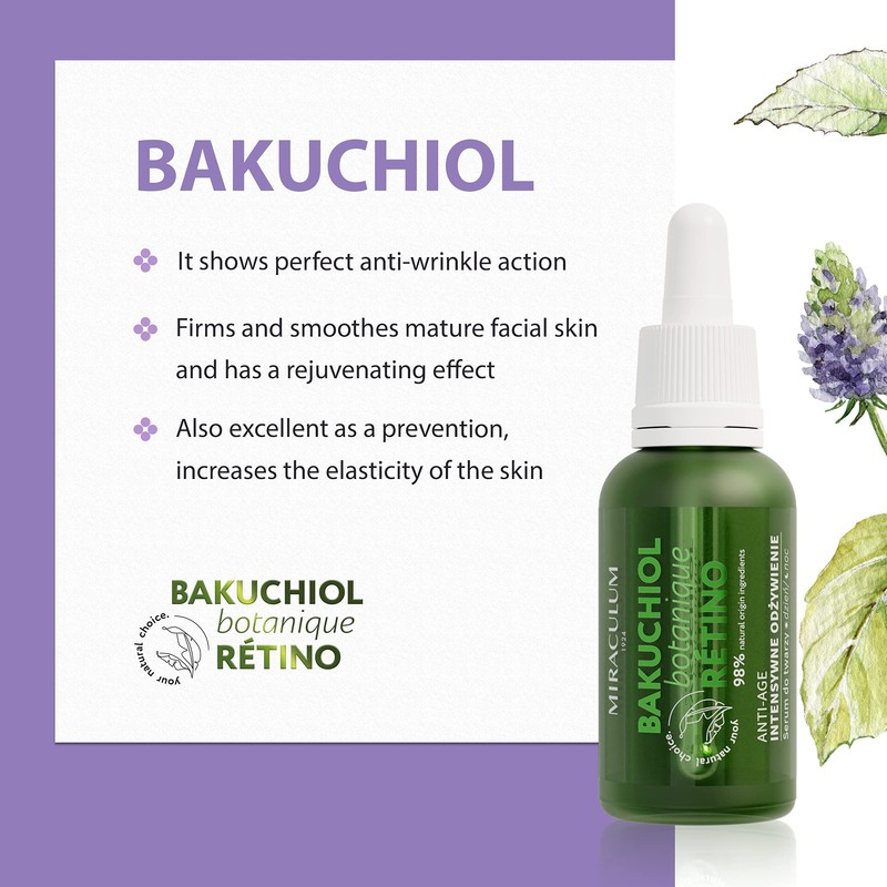 Miraculum Bakuchiol Anti-Ageing Regenerating Day and Night Face Serum -