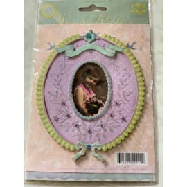 K&COMPANY K&CO 3D STICKER BRENDA WALTON PICTURE HOLDER FRAME GLITTERED PICTURE FRAME GEMS
