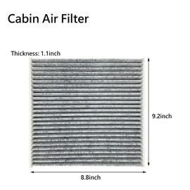 Engine Air Filter and Cabin Air Filter Set Compatible with Hybrid Accord 2.0L (2014-2015 2017-2022) Naturally Aspirated Only Replace Part Number 17220-5K0-A00, 80292-SDA-A01