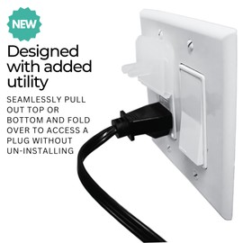 Clear Double Outlet Covers Baby Proofing (10 Pack, 20 Sockets) | Baby Proof Plug Covers for Electrical Outlets | Safe & Secure Baby Safety Products | Childproof Socket Covers Protect Toddlers & Babies