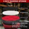 12Pcs 6 Inch Hook and Loop Sanding Sponge Discs 180-3000